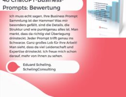 48 Chat-GPT-Business-Prompts: Kundenbewertung