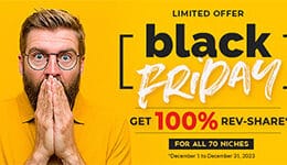 BlackFriday Deal bei FlirtCash - 100% Rev Share Deal