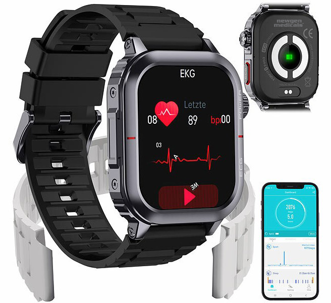 newgen medicals Fitness-Smartwatch SW-490 (Die Bildrechte liegen bei dem Verfasser der Mitteilung.)