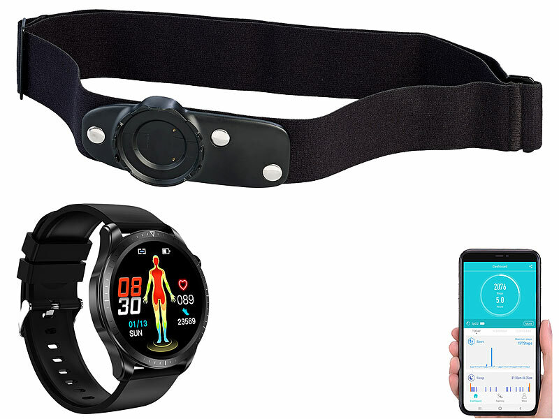 medicals Fitness-Smartwatch SW-500 plus optionalem Brustgurt