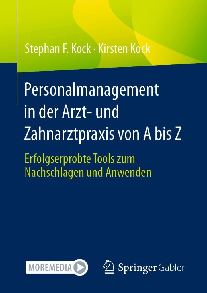 Buchcover "Personalmanagement in der Arzt- und Zahnarztpraxis von A bis Z" (Bildquelle: @SpringerGablerVerlag)
