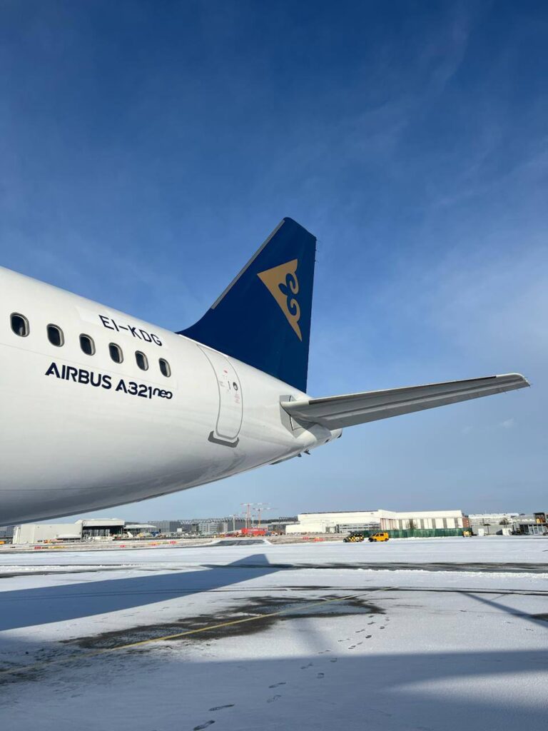 Das 50. Flugzeug der Air Astana Group ist ein Airbus A321neo. (Die Bildrechte liegen bei dem Verfasser der Mitteilung.)