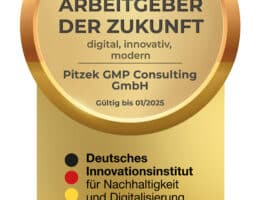 Siegel „Arbeitgeber der Zukunft“ 2024 durch DIIND für Pitzek GMP Consulting
