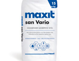 Der neue Sanierputz "maxit san Vario" verschmilzt Dämmung und Putzauftrag zu einem Vorgang. (Foto: maxit)