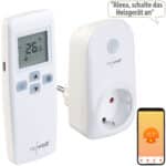 revolt WLAN-Steckdosen-Thermostat mit Sensor-Fernbedienung