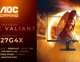 AOC GAMING Q27G4X: Style und Speed in einem 27“ QHD-Gaming-Display mit 180 Hz (Die Bildrechte liegen bei dem Verfasser der Mitteilung.)