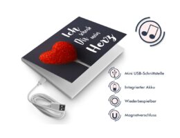 SoundGreets Audio Grußkarte inkl. USB Kabel