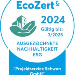 EcoZertifikat 2024 für PROJEKTSERVICE Schwan GmbH Meckenheim (Die Bildrechte liegen bei dem Verfasser der Mitteilung.)