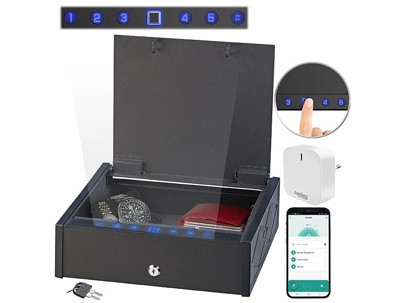 Xcase Smarter Tresor mit biometrischer Fingerabdruckerkennung