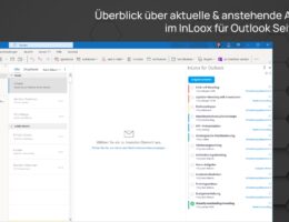 Neues InLoox für Outlook - Aufgabenliste im Seitenpanel (Die Bildrechte liegen bei dem Verfasser der Mitteilung.)