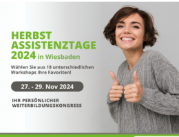 Herbst Assistenztage 2024 – Assistenzkongress in Wiesbaden