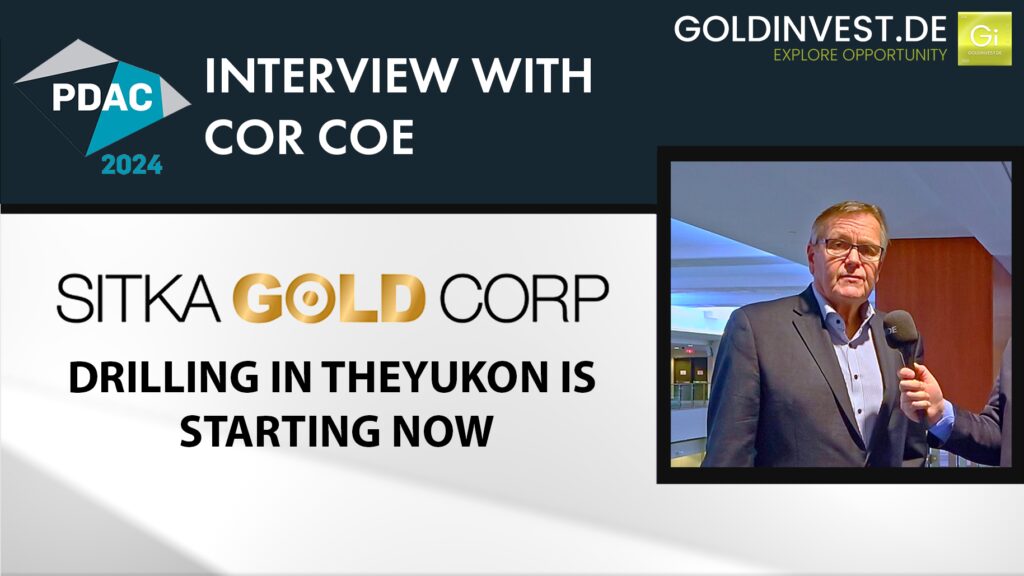 Sitka Gold-CEO Cor Coe im Goldinvest-Interview; Quelle: Goldinvest Consulting GmbH