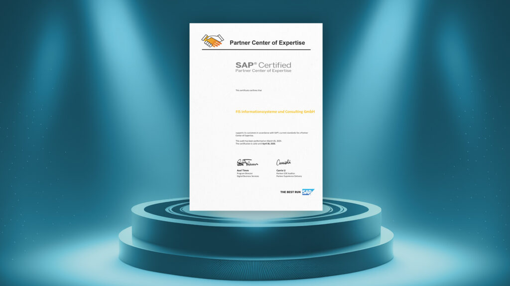 PCoE_Zertifizierung (Bildquelle: FIS Informationssysteme und Consulting GmbH)