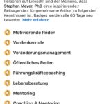 Dr. Stephan Meyer wurde zum führenden Experten auf LinkedIn gewählt. (Die Bildrechte liegen bei dem Verfasser der Mitteilung.)
