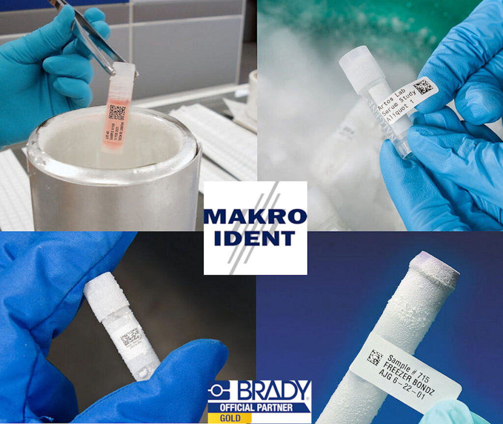 Präzise Kennzeichnung mit Kryo Laboretiketten von MAKRO IDENT