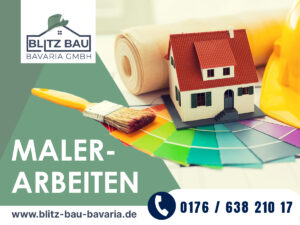 Entdecken Sie glanzvolle Räume mit den professionellen Malerarbeiten der Blitz Bau Bavaria GmbH - Ihr Partner für lebendige Farben