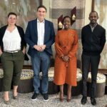 Vertreter des BITMi und der Rwanda ICT Chamber mit Paula Ingabire
