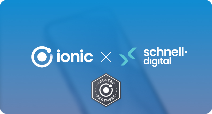 Logo von Ionic und schnell.digital zur Partnerschaft (Die Bildrechte liegen bei dem Verfasser der Mitteilung.)